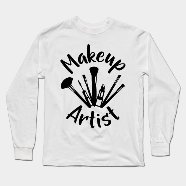 Makeup Artist Long Sleeve T-Shirt by wolulas